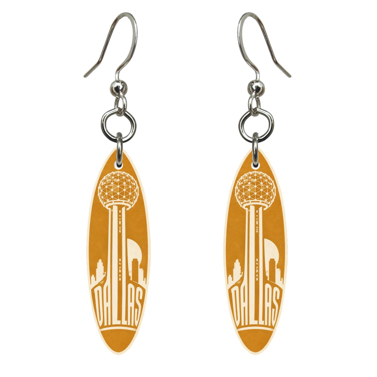 She's Choosing Dallas Earrings | Typographic Illustration | S405