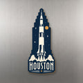 She's Choosing Houston Magnet | Negative-Space Silhouette | S407-M