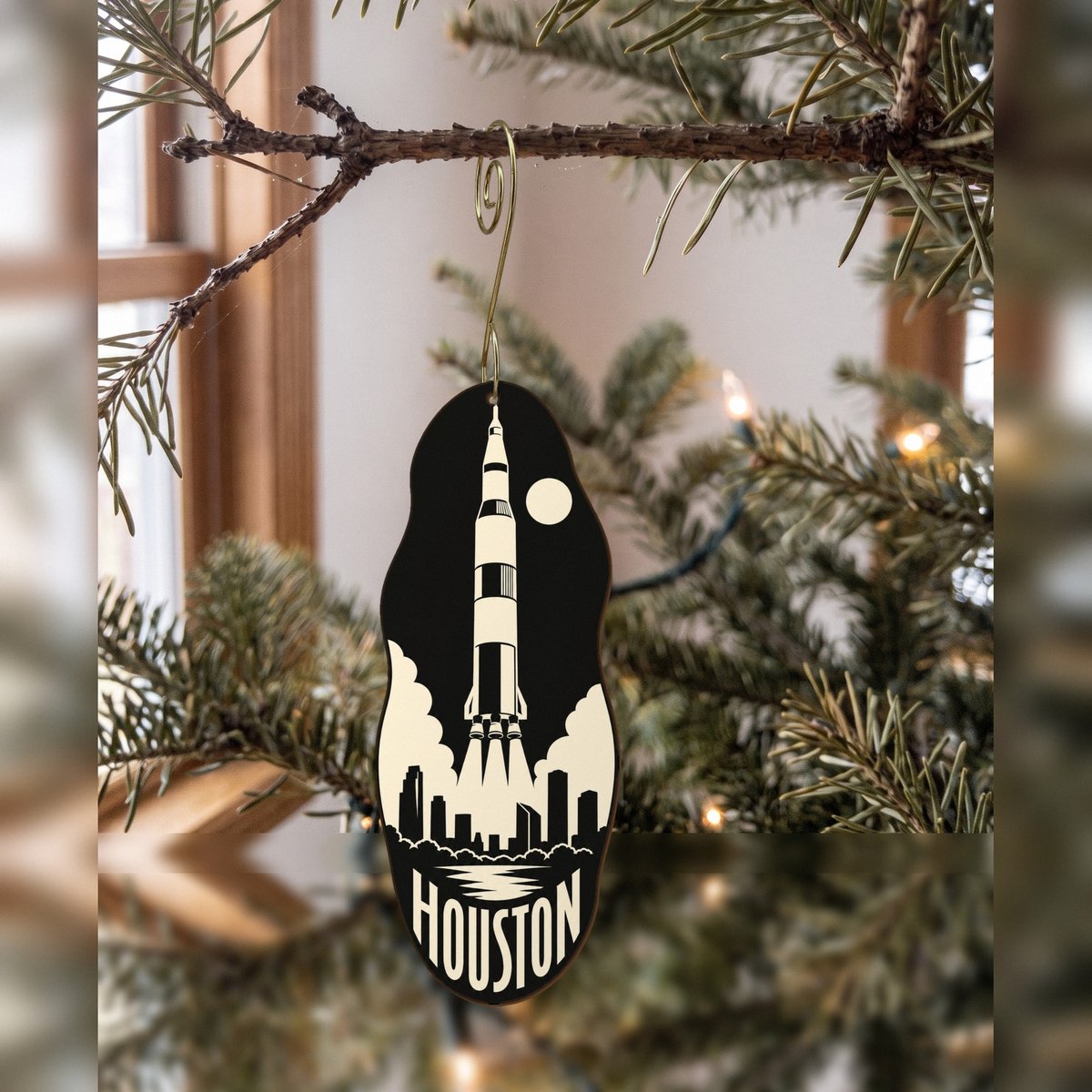 She's Choosing Houston Ornament | Notan | S410-O