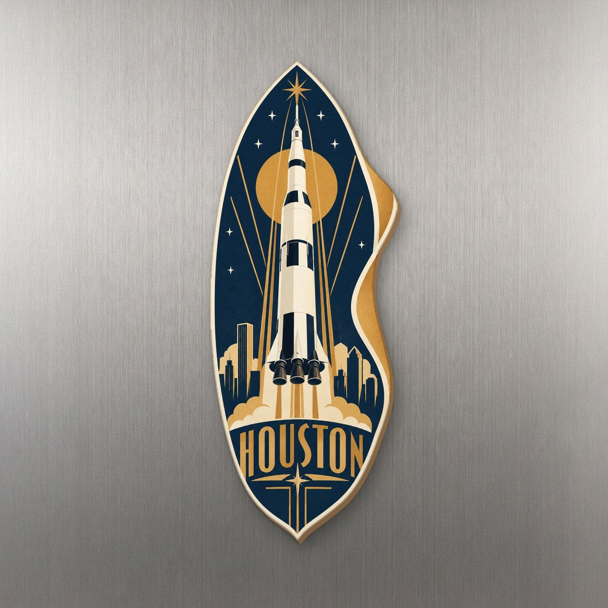 She's Choosing Houston Magnet | Art Deco | S411-M