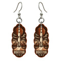 She's Choosing Houston Earrings | Woodcut | S412