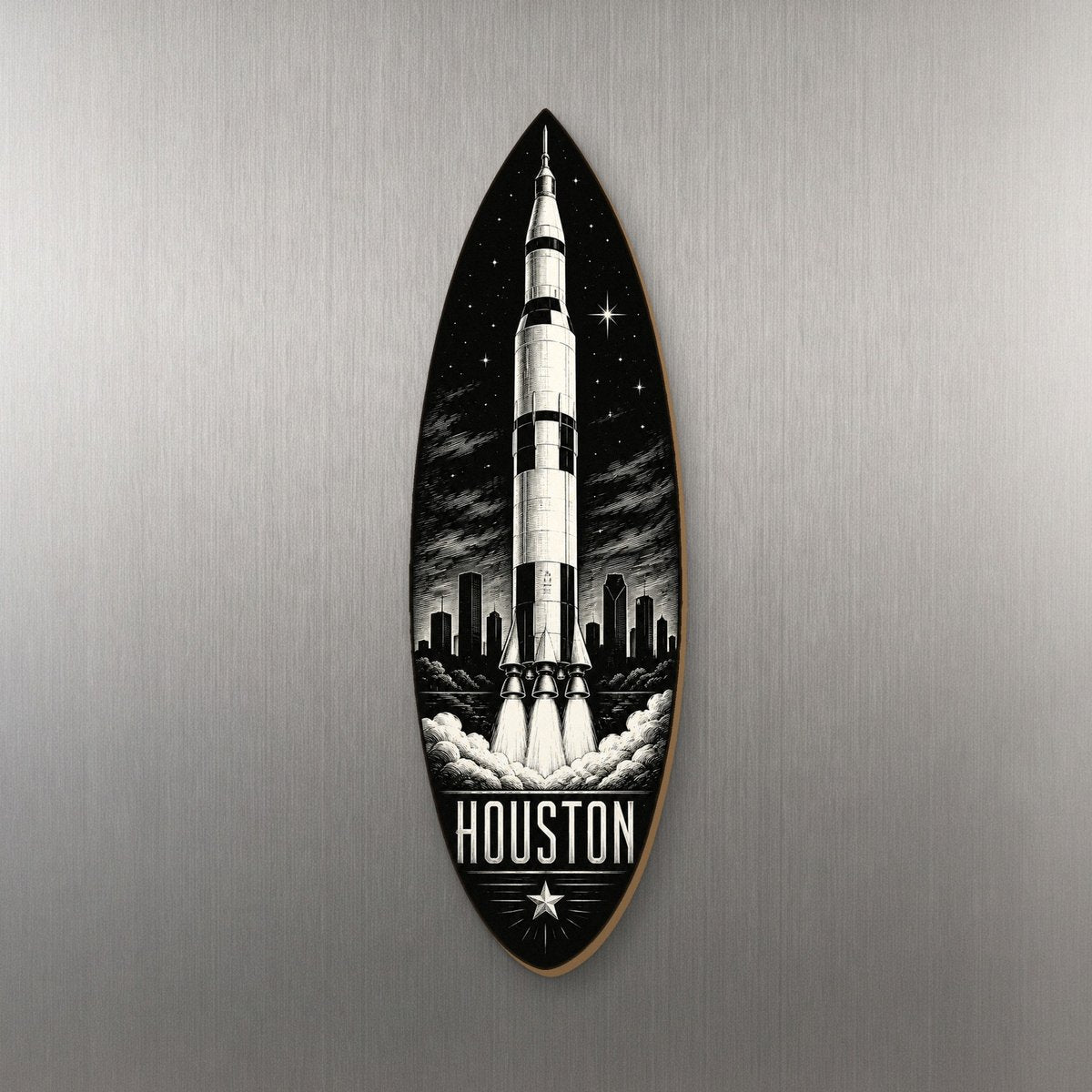 She's Choosing Houston Magnet | Scratchboard | S416-M