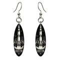 She's Choosing Houston Earrings | Scratchboard | S416