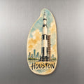 She's Choosing Houston Magnet | Pen and Watercolor Wash | S419-M