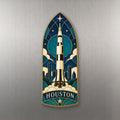 She's Choosing Houston Magnet | Cloisonné-Inspired Graphic | S422-M