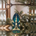 She's Choosing Houston Ornament | Cloisonné-Inspired Graphic | S422-O