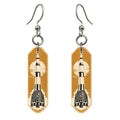 She's Choosing Houston Earrings | Typographic Illustration | S423
