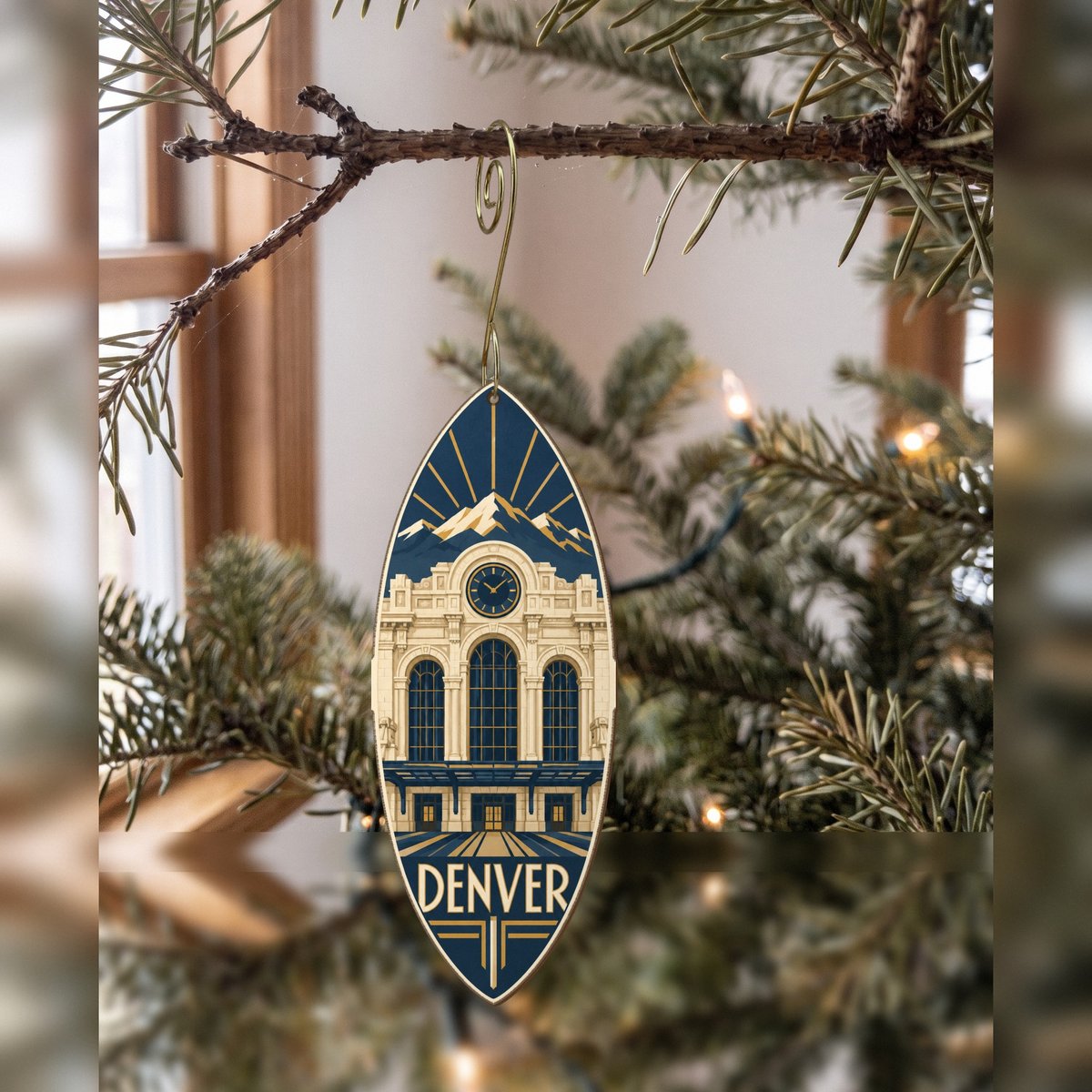 She's Choosing Denver Ornament | Art Deco | S429-O