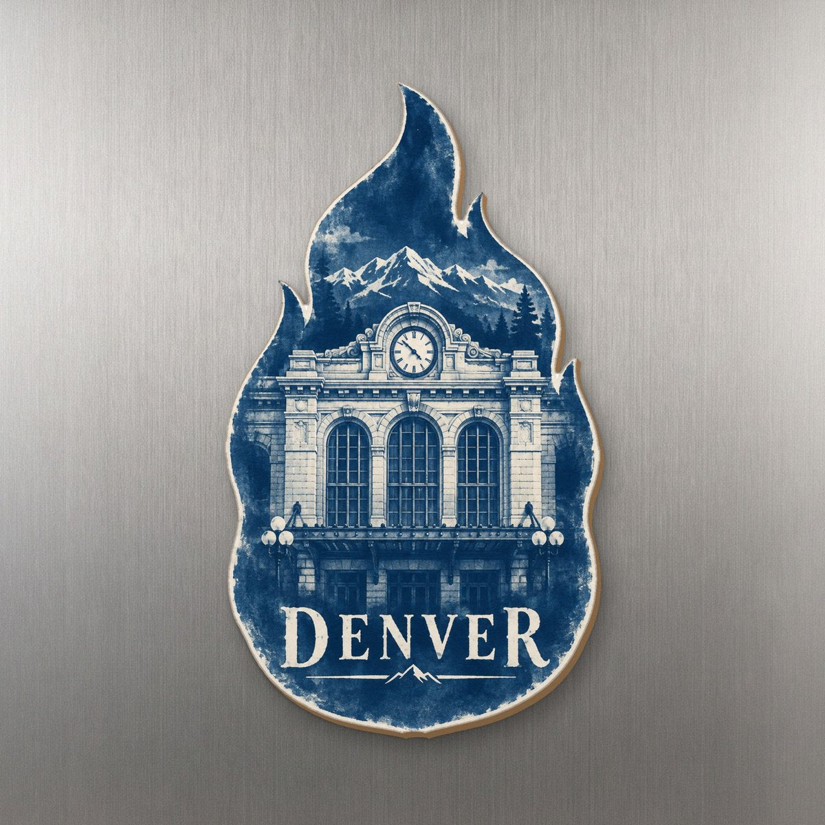 She's Choosing Denver Magnet | Cyanotype-Inspired | S431-M