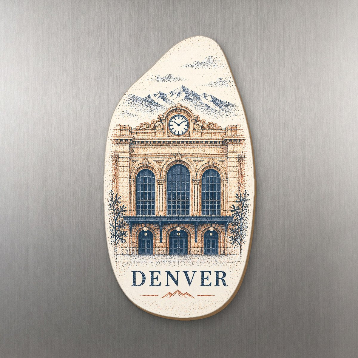 She's Choosing Denver Magnet | Sparse Pointillism | S433-M