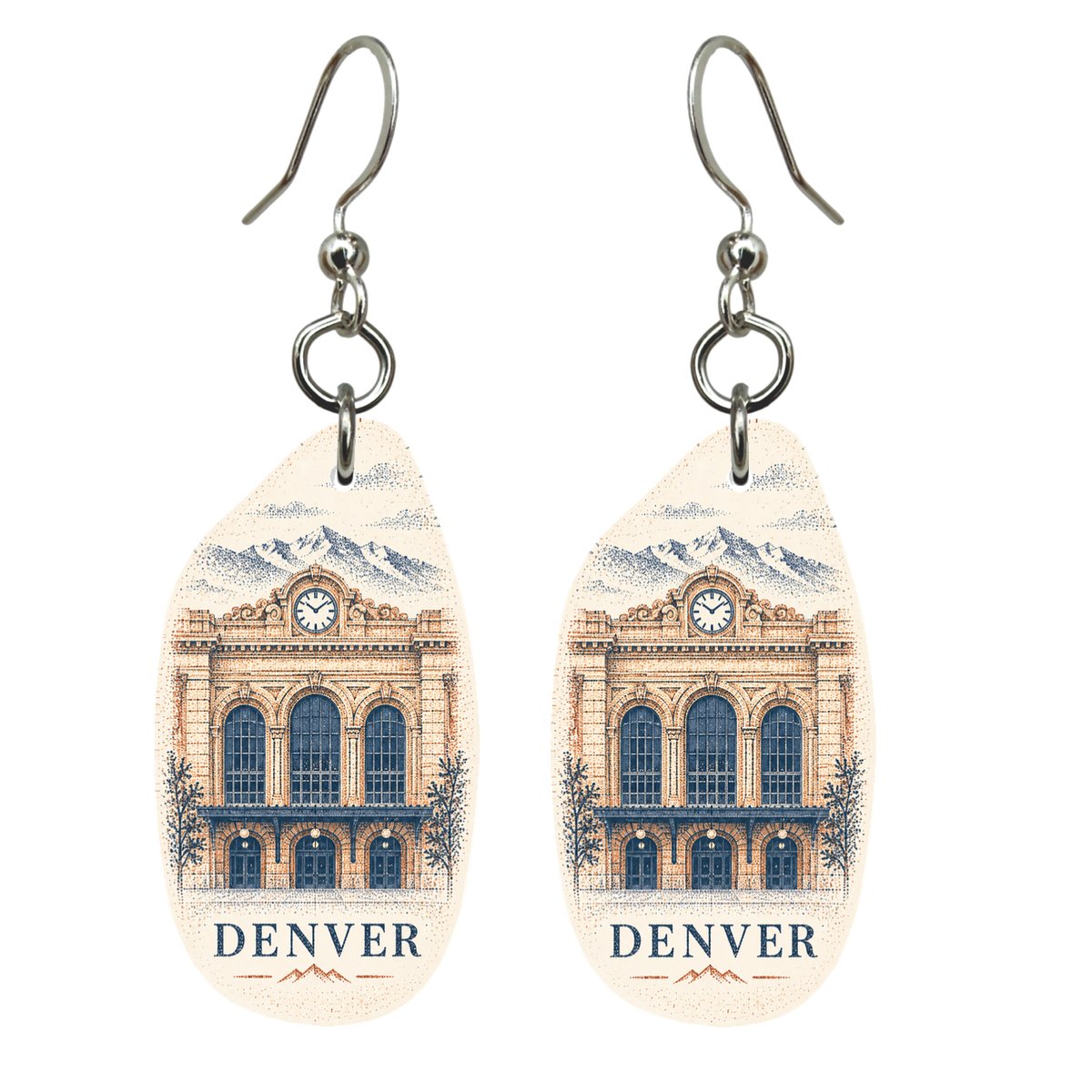 She's Choosing Denver Earrings | Sparse Pointillism | S433