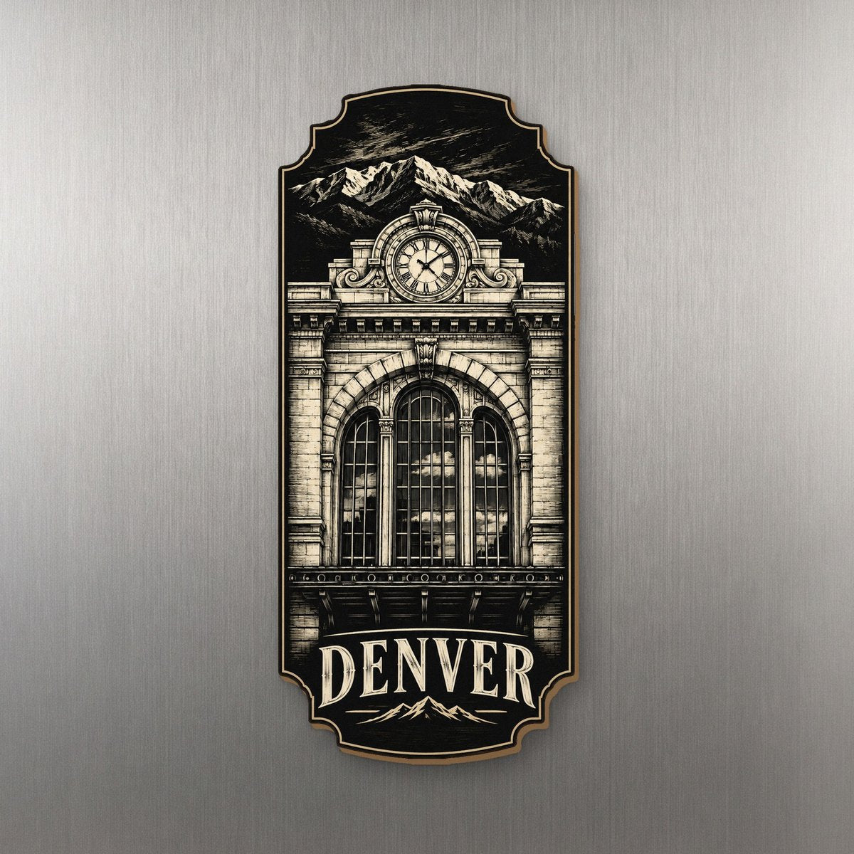 She's Choosing Denver Magnet | Scratchboard | S434-M
