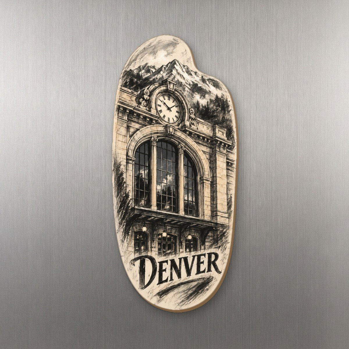 She's Choosing Denver Magnet | Charcoal Gesture | S435-M
