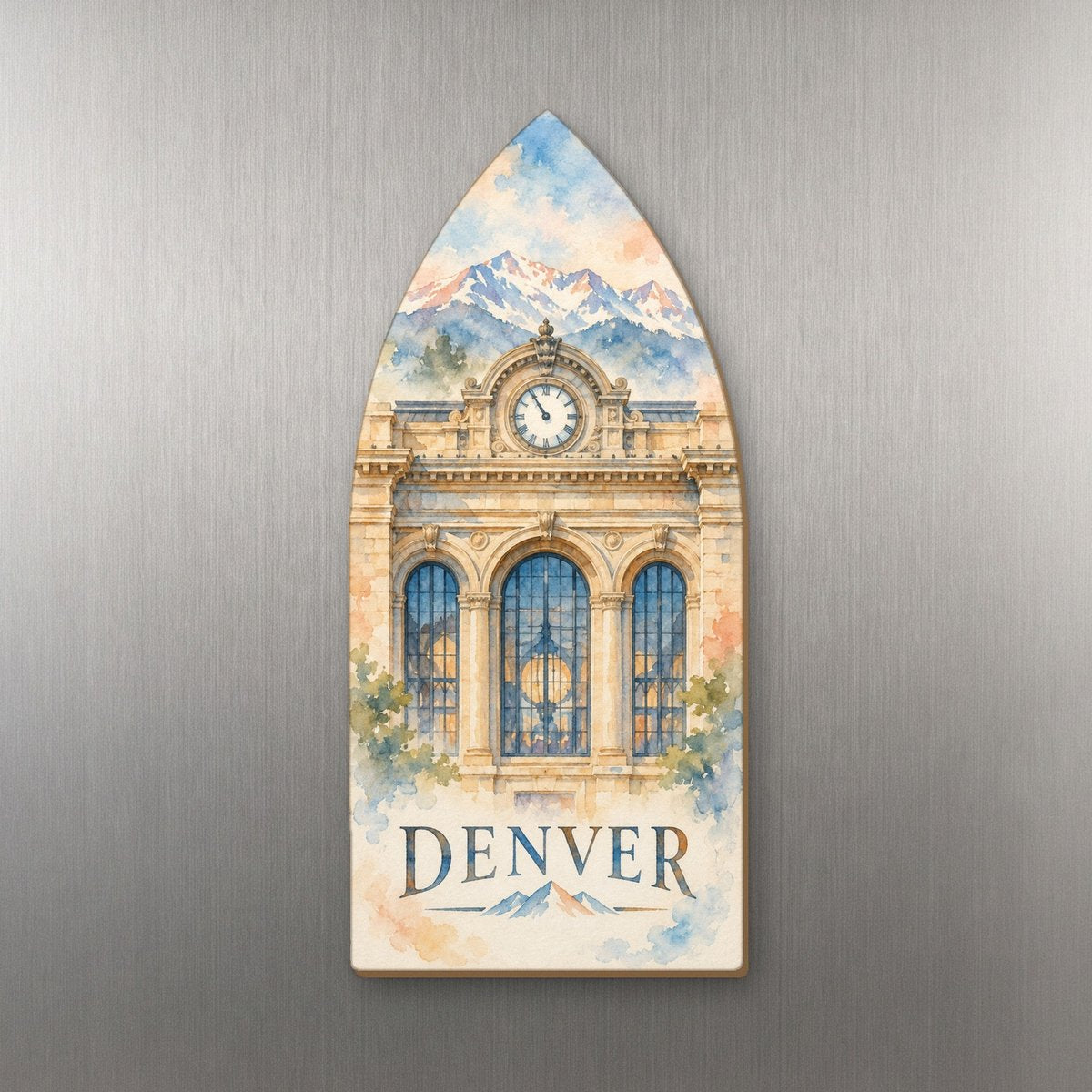 She's Choosing Denver Magnet | Restrained Watercolor | S436-M