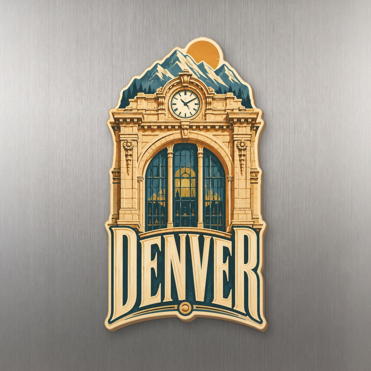 She's Choosing Denver Magnet | Typographic Illustration | S441-M