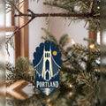 She's Choosing Portland, Oregon Ornament | Negative-Space Silhouette | S443-O