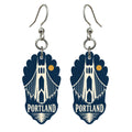 She's Choosing Portland, Oregon Earrings | Negative-Space Silhouette | S443