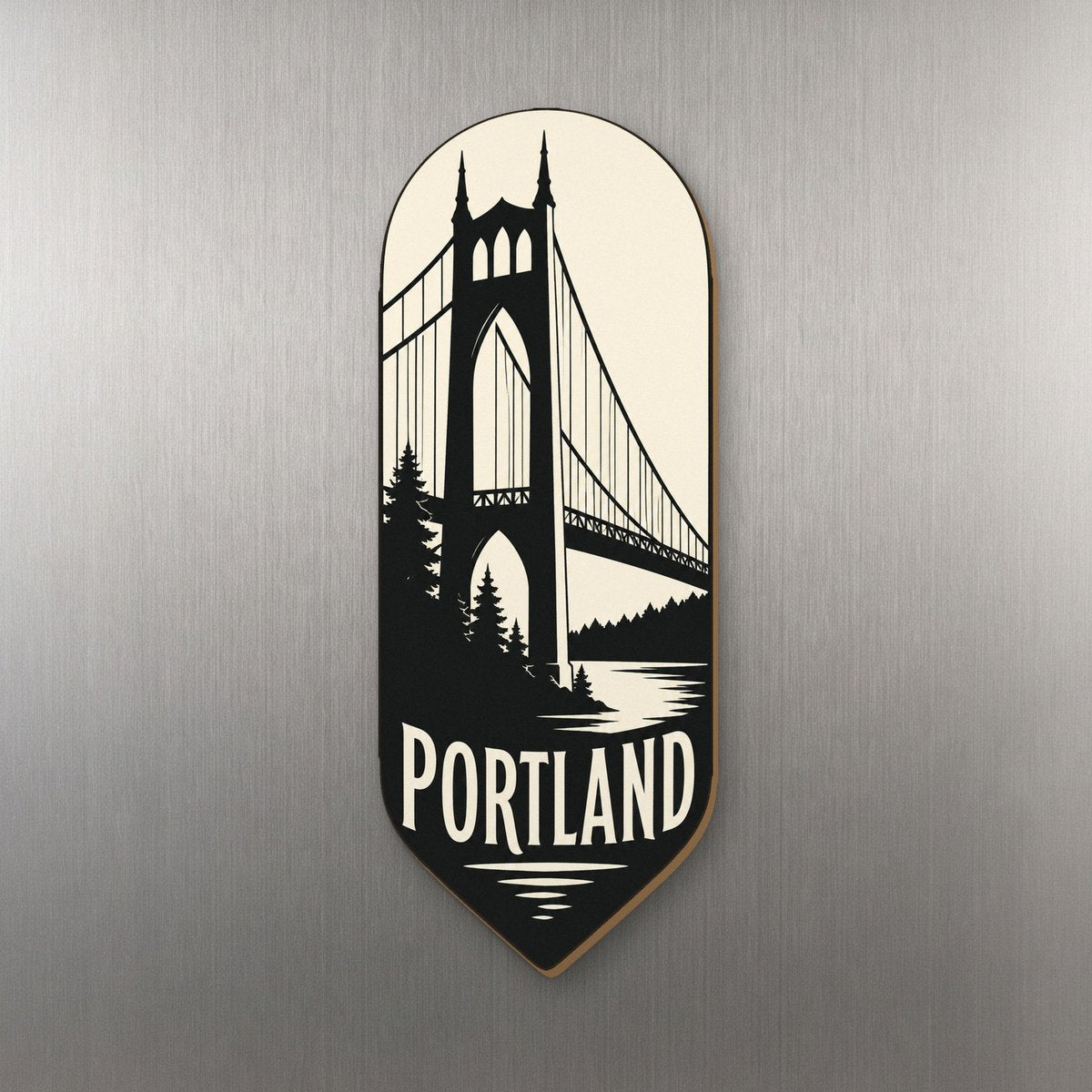 She's Choosing Portland, Oregon Magnet | Notan | S446-M