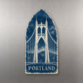 She's Choosing Portland, Oregon Magnet | Cyanotype-Inspired | S449-M