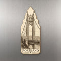 She's Choosing Portland, Oregon Magnet | Etching-Inspired Linework | S450-M