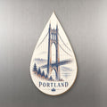 She's Choosing Portland, Oregon Magnet | Sparse Pointillism | S451-M