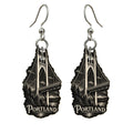 She's Choosing Portland, Oregon Earrings | Scratchboard | S452