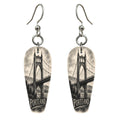 She's Choosing Portland, Oregon Earrings | Charcoal Gesture | S453