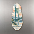 She's Choosing Portland, Oregon Magnet | Restrained Watercolor | S454-M