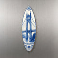 She's Choosing Portland, Oregon Magnet | Blue-And-White Ceramic Illustration | S457-M