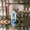 She's Choosing Portland, Oregon Ornament | Blue-And-White Ceramic Illustration | S457-O