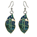 She's Choosing Portland, Oregon Earrings | Cloisonné-Inspired Graphic | S458