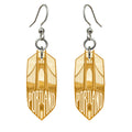 She's Choosing Portland, Oregon Earrings | Typographic Illustration | S459