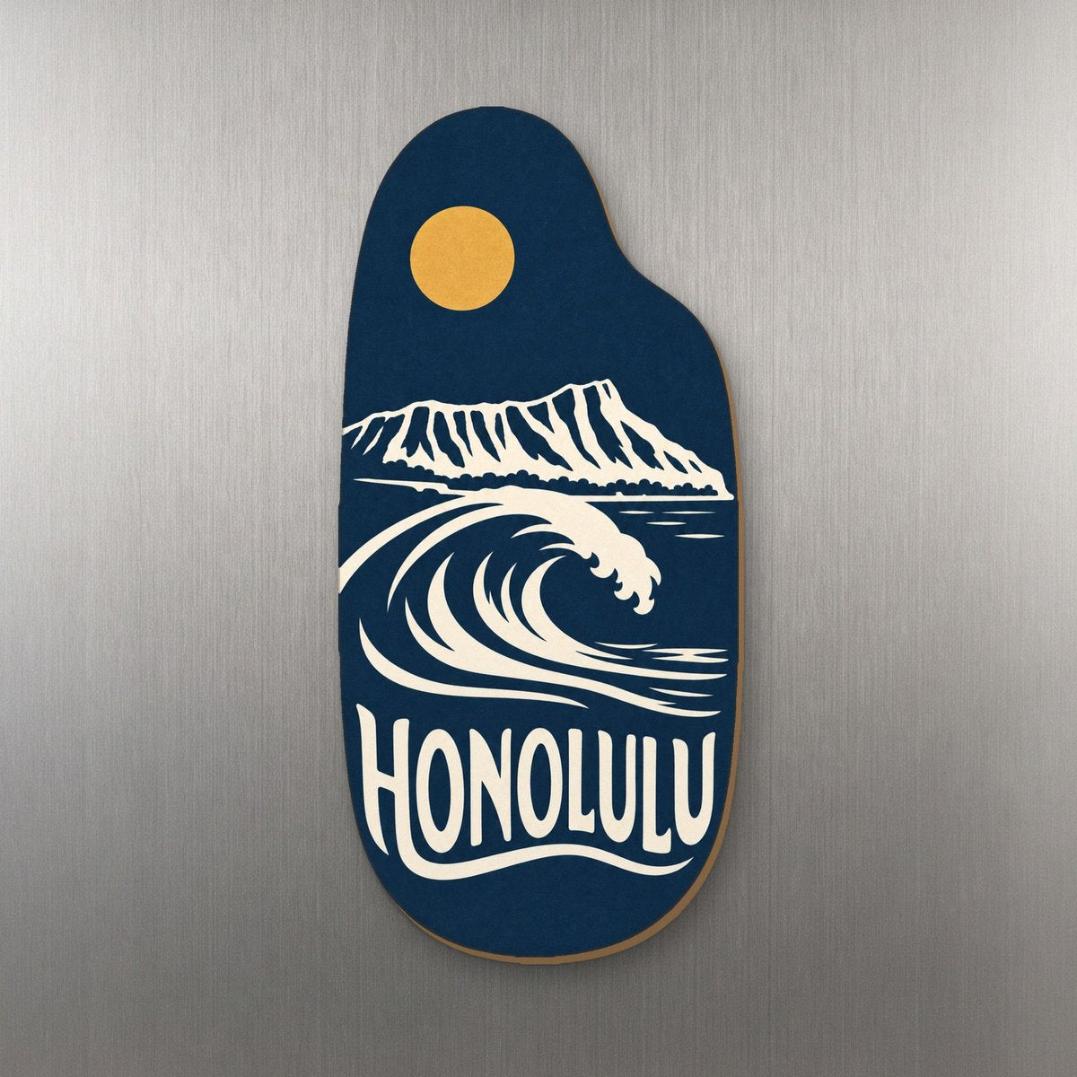 She's Choosing Honolulu Magnet | Negative-Space Silhouette | S461-M