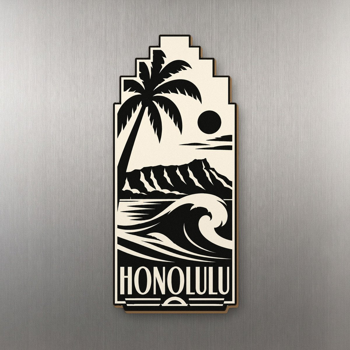 She's Choosing Honolulu Magnet | Notan | S464-M