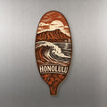 She's Choosing Honolulu Magnet | Woodcut | S466-M