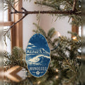 She's Choosing Honolulu Ornament | Cyanotype-Inspired | S467-O