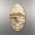 She's Choosing Honolulu Magnet | Etching-Inspired Linework | S468-M