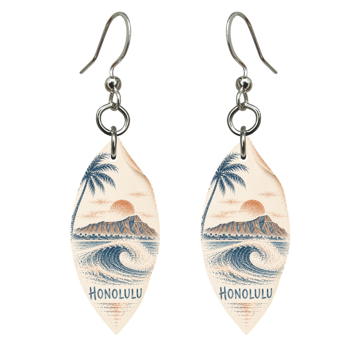 She's Choosing Honolulu Earrings | Sparse Pointillism | S469
