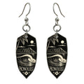 She's Choosing Honolulu Earrings | Scratchboard | S470