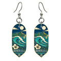 She's Choosing Honolulu Earrings | Cloisonné-Inspired Graphic | S476