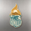 She's Choosing Honolulu Magnet | Typographic Illustration | S477-M