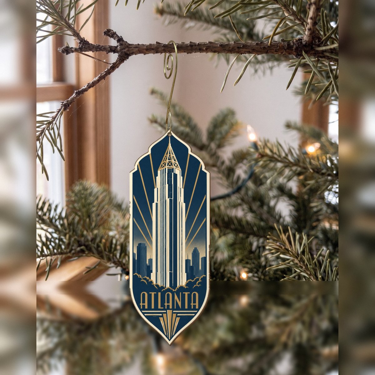 She's Choosing Atlanta Ornament | Art Deco | S483-O