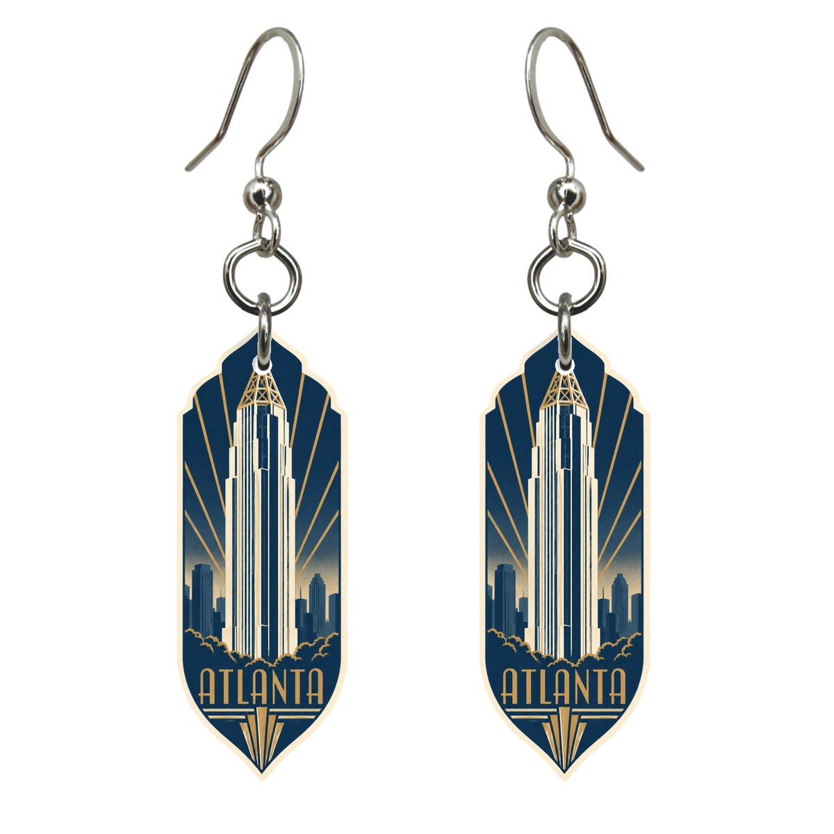 She's Choosing Atlanta Earrings | Art Deco | S483