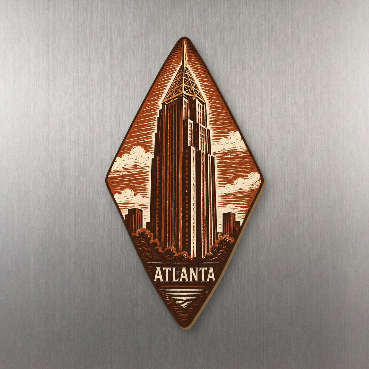 She's Choosing Atlanta Magnet | Woodcut | S484-M