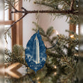 She's Choosing Atlanta Ornament | Cyanotype-Inspired | S485-O