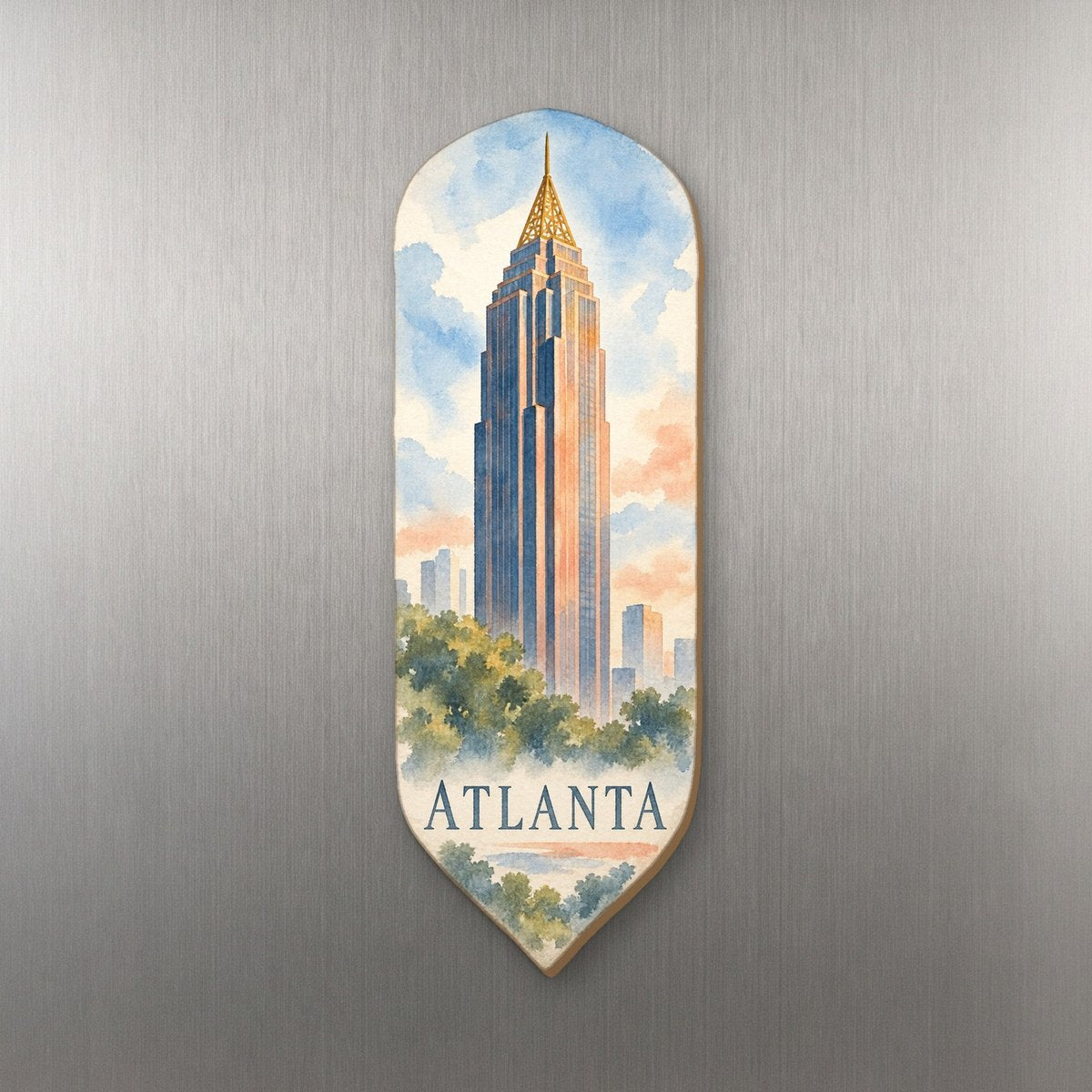 She's Choosing Atlanta Magnet | Restrained Watercolor | S490-M