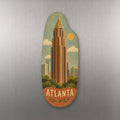 She's Choosing Atlanta Magnet | Naive Folk Painting | S492-M