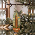 She's Choosing Atlanta Ornament | Naive Folk Painting | S492-O