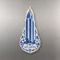 She's Choosing Atlanta Magnet | Blue-And-White Ceramic Illustration | S493-M