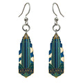 She's Choosing Atlanta Earrings | Cloisonné-Inspired Graphic | S494